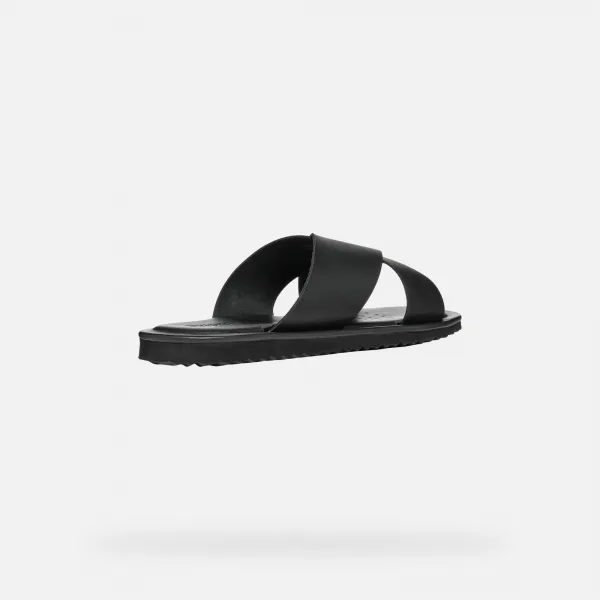 Black men's slippers Geox Erice - Men's