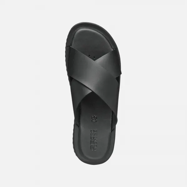 Black men's slippers Geox Erice - Men's