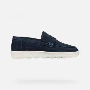 Dark blue men's moccasins Geox Spherica ECUB-1 - Men