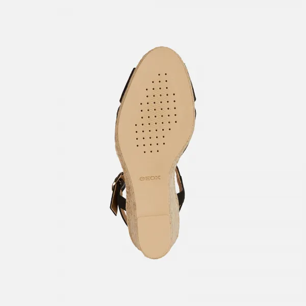 Black women's sandals Geox Gelsa Low - Women's