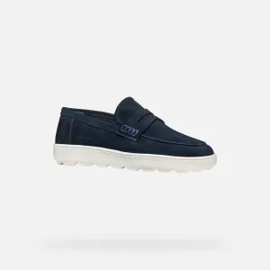 Dark blue men's moccasins Geox Spherica ECUB-1 - Men