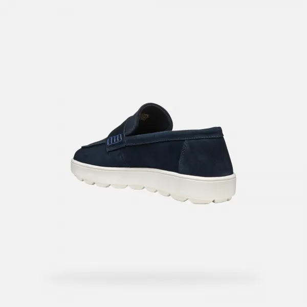 Dark blue men's moccasins Geox Spherica ECUB-1 - Men