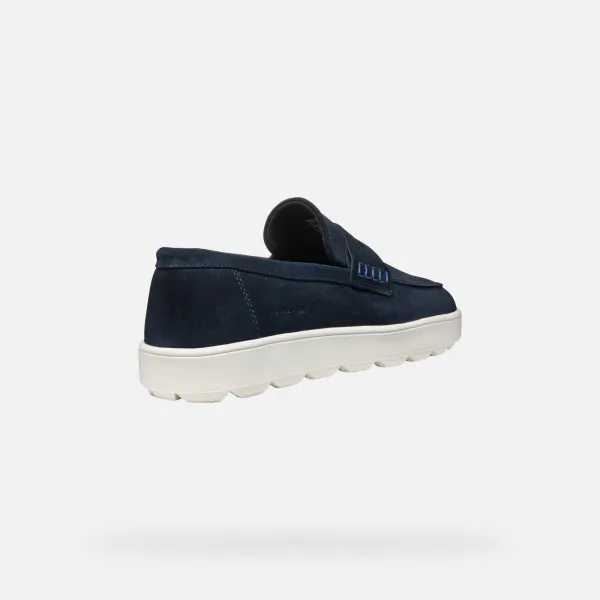 Dark blue men's moccasins Geox Spherica ECUB-1 - Men