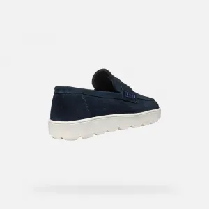 Dark blue men's moccasins Geox Spherica ECUB-1 - Men