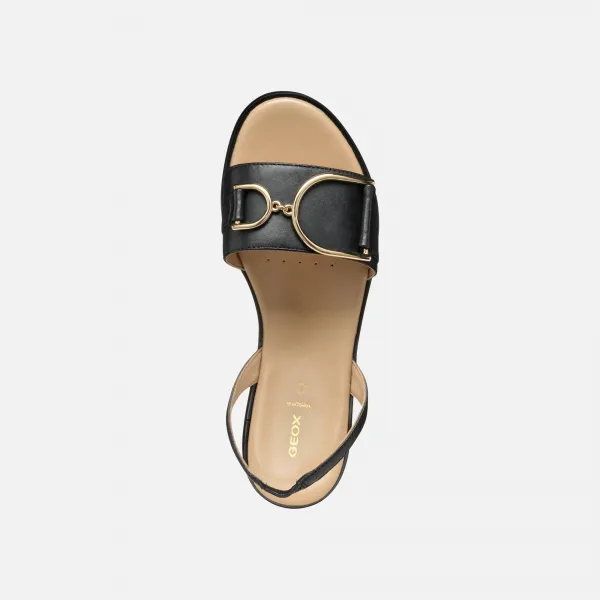 Black women's sandals Geox Naileen - Women's