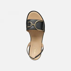 Black women's sandals Geox Naileen - Women's