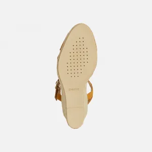 Yellow women's sandals Geox Gelsa Low - Women's