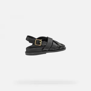 Black women's sandals Geox Adelash - Women's