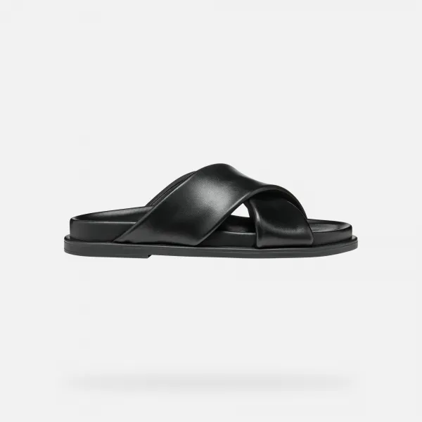 Black women's slippers Geox Adelash - Women's