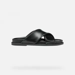 Black women's slippers Geox Adelash - Women's