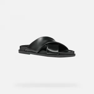 Black women's slippers Geox Adelash - Women's