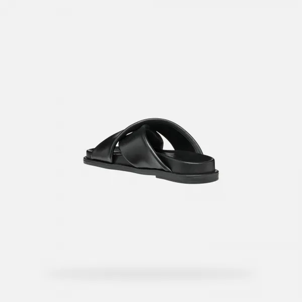 Black women's slippers Geox Adelash - Women's