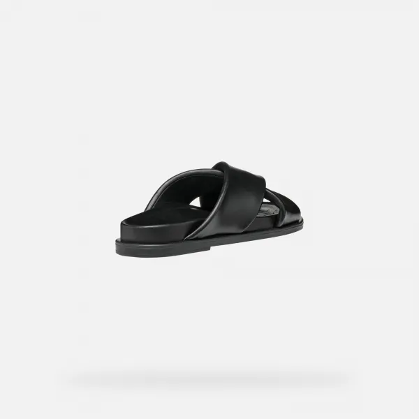 Black women's slippers Geox Adelash - Women's