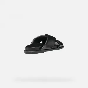 Black women's slippers Geox Adelash - Women's