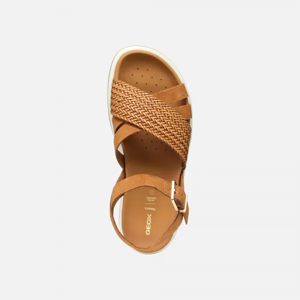 Brown women's sandals Geox XAN2S - Women's