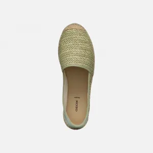 Light green women's espadrilles Geox Lampedusa - Women's