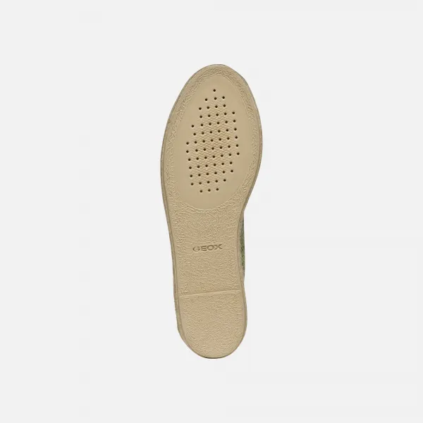 Light green women's espadrilles Geox Lampedusa - Women's