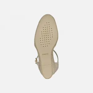 Light green women's sandals Geox Gelsa Low - Women's
