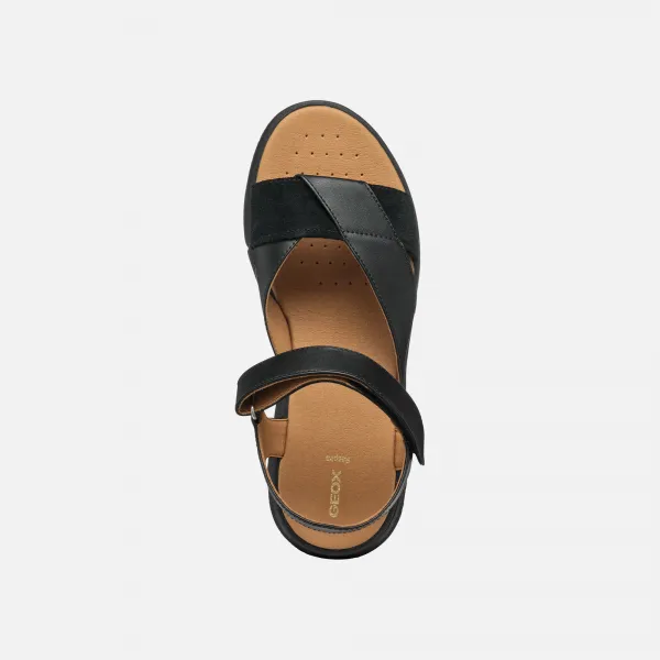 Black women's sandals Geox Dandra 40 - Women's