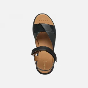 Black women's sandals Geox Dandra 40 - Women's