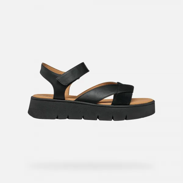 Black women's sandals Geox Dandra 40 - Women's
