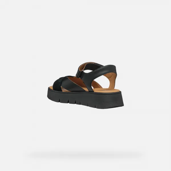 Black women's sandals Geox Dandra 40 - Women's