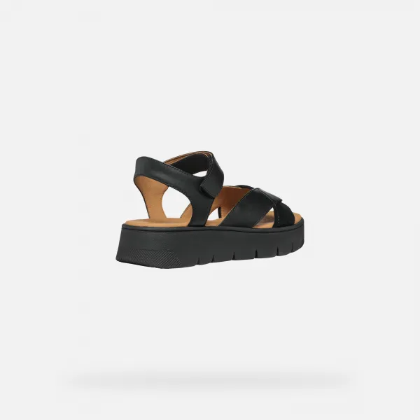 Black women's sandals Geox Dandra 40 - Women's