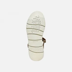 Gold women's sandals Geox Dandra 40 - Women's