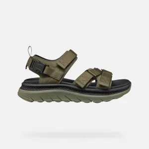 Khaki men's sandals Geox Spherica Actif X S - Men's
