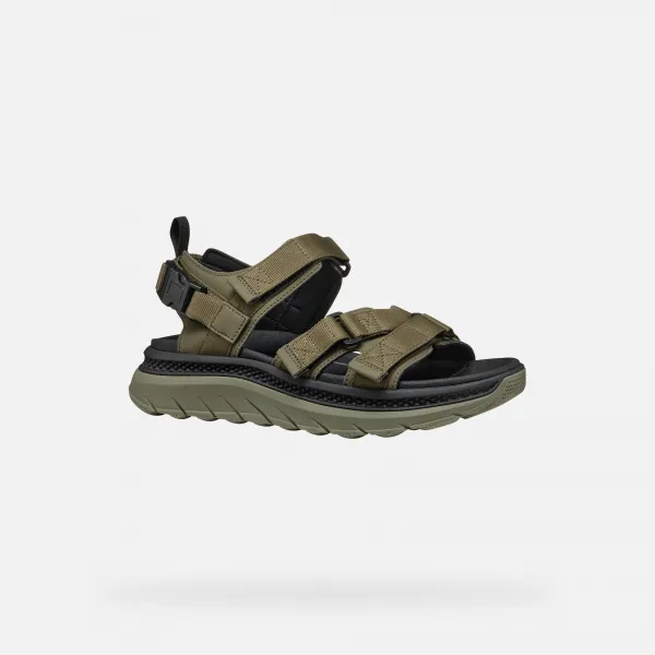 Khaki men's sandals Geox Spherica Actif X S - Men's