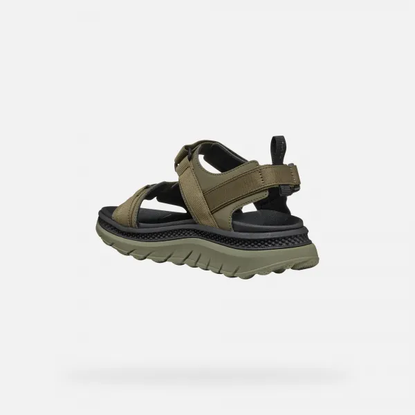 Khaki men's sandals Geox Spherica Actif X S - Men's