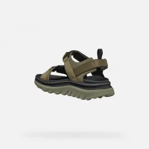 Khaki men's sandals Geox Spherica Actif X S - Men's