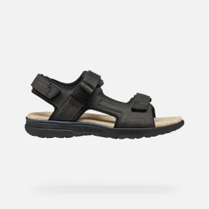 Dark brown men's sandals Geox Spherica EC5 - Men's