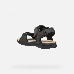 Dark brown men's sandals Geox Spherica EC5 - Men's
