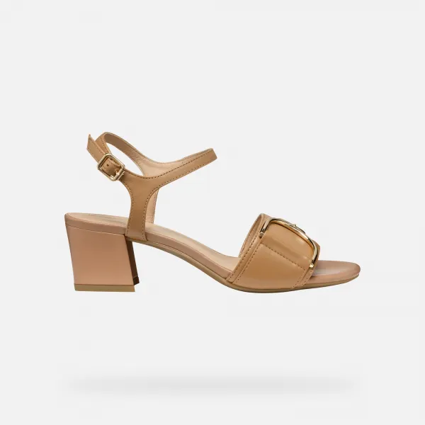 Beige women's sandals Geox Neeraklia 50 - Women's