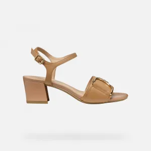 Beige women's sandals Geox Neeraklia 50 - Women's