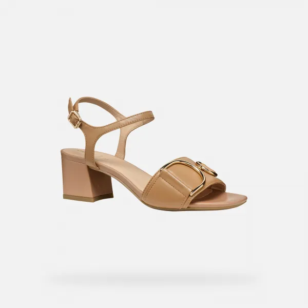 Beige women's sandals Geox Neeraklia 50 - Women's