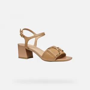 Beige women's sandals Geox Neeraklia 50 - Women's