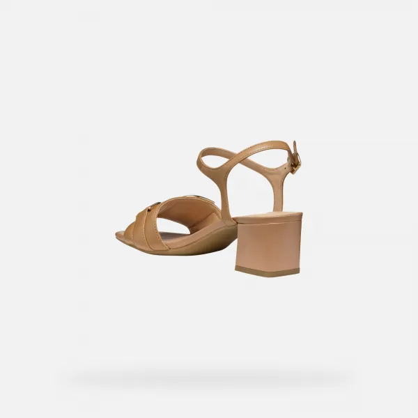 Beige women's sandals Geox Neeraklia 50 - Women's