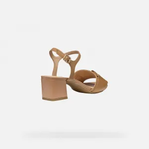 Beige women's sandals Geox Neeraklia 50 - Women's