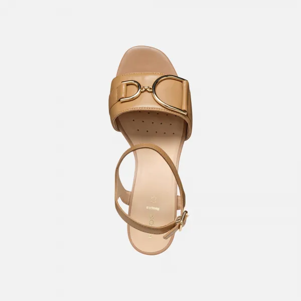 Beige women's sandals Geox Neeraklia 50 - Women's