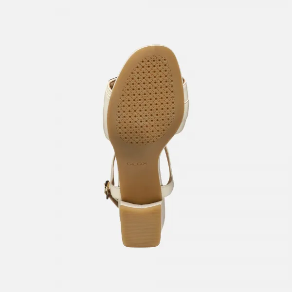 Cream women's sandals Geox Neeraklia 50 - Women's
