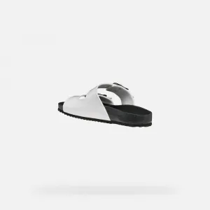 White women's slippers Geox Brionia R - Women's