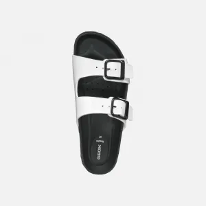 White women's slippers Geox Brionia R - Women's