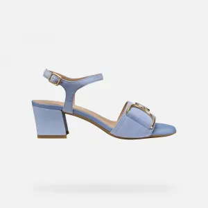 Light blue women's sandals Geox Neeraklia 50 - Women's