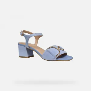 Light blue women's sandals Geox Neeraklia 50 - Women's