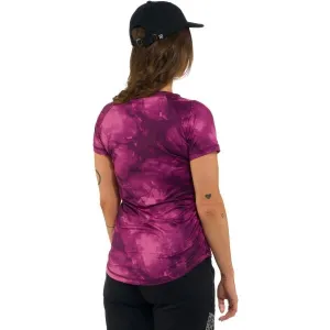 HORSEFEATHERS Dámsky bike dres Deco - blackberry camo PINK velikost XS