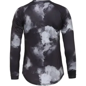 HORSEFEATHERS Dámsky bike dres Deco LS - grayscale GRAY velikost S