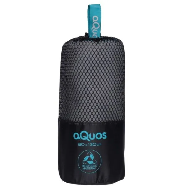 AQUOS RECYCLED TOWEL 80 x 130 Rýchloschnúci športový uterák, tmavo sivá, veľkosť