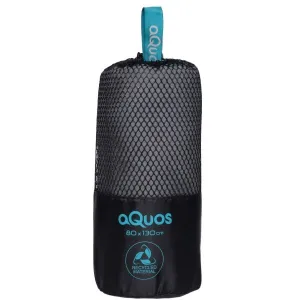 AQUOS RECYCLED TOWEL 80 x 130 Rýchloschnúci športový uterák, tmavo sivá, veľkosť